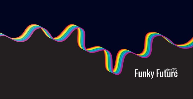 Diseño de fondo abstracto simple 197039s en diseño de vector de estilo retro futurista