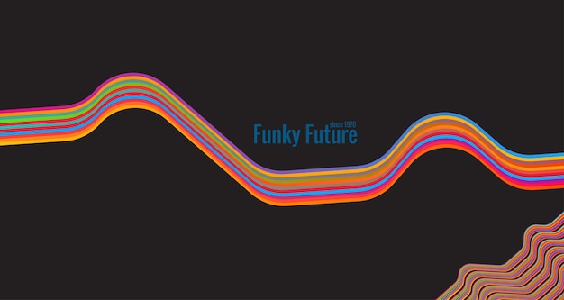 Diseño de fondo abstracto simple 197039s en diseño de vector de estilo retro futurista