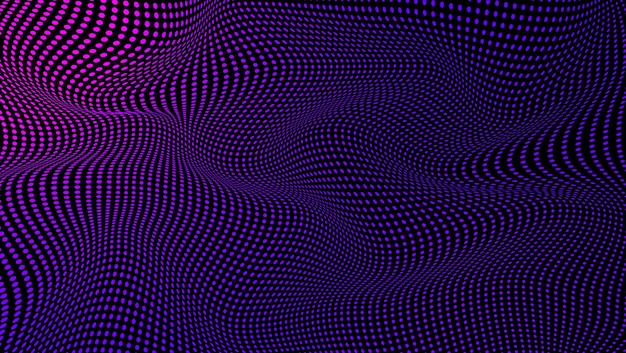 Diseño de fondo abstracto con tecnología de partículas onduladas