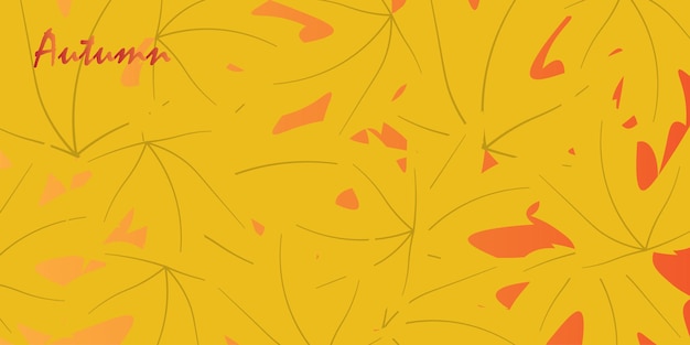 Diseño de fondo abstracto con tema de otoño