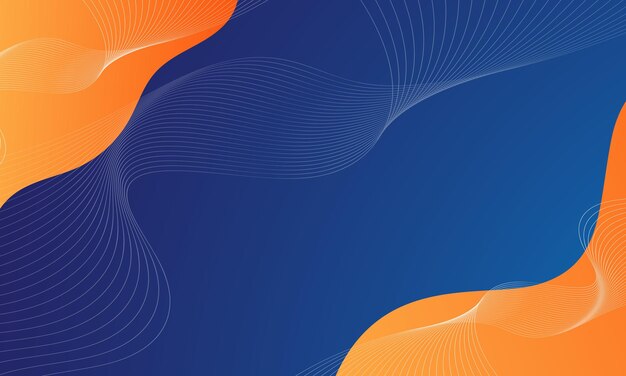 Diseño de fondo abstracto vector ondulado con forma