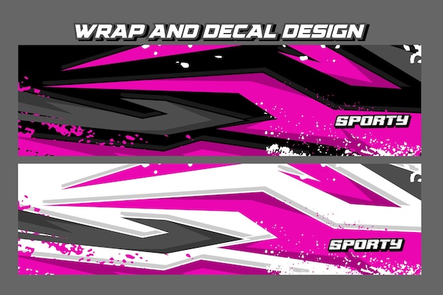 diseño de fondo abstracto vectorial gráfico de librea de automóviles para envoltura de vinilo de vehículos y carreras de automóviles deportivos