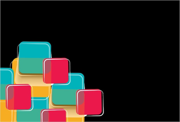 Diseño de fondo abstracto vectorial a todo color