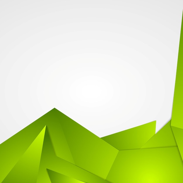 Diseño de fondo abstracto verde brillante