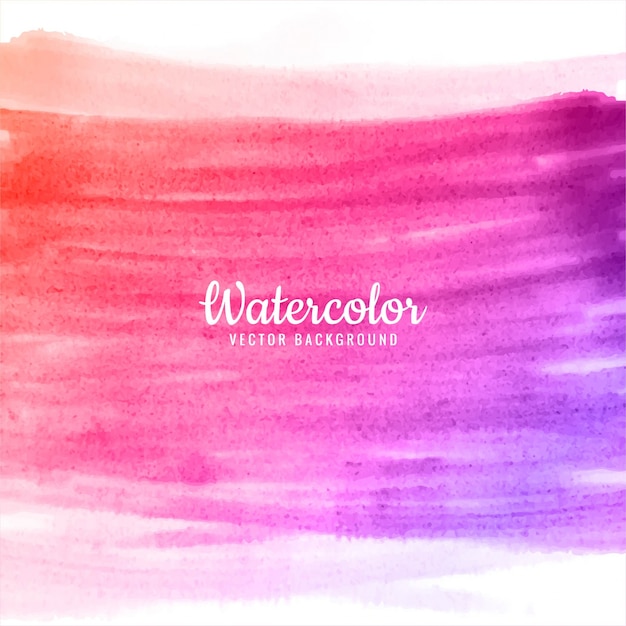 Diseño de fondo de acuarela de colores