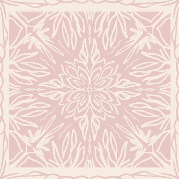 diseño de fondo adornado abstracto crema rosa