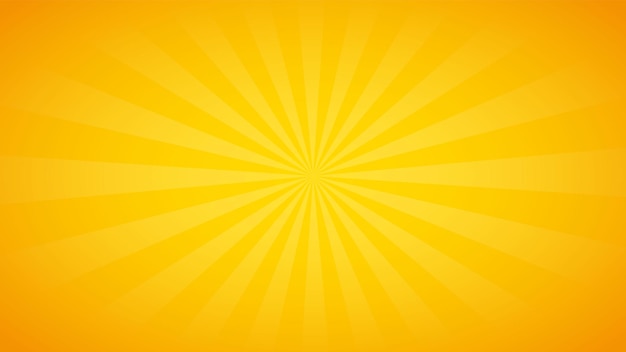 Diseño de fondo amarillo sunbursta