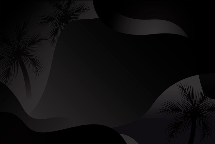 Diseño de fondo de árbol Plam oscuro de lujo abstracto
