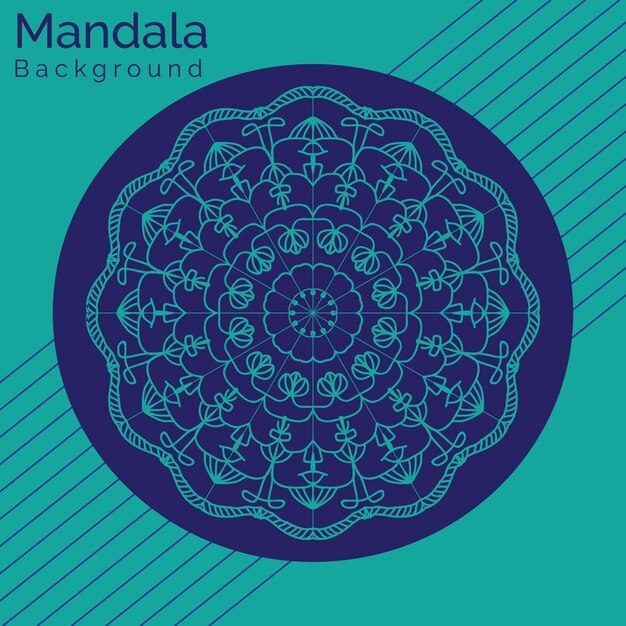 diseño de fondo de arte creativo mandala