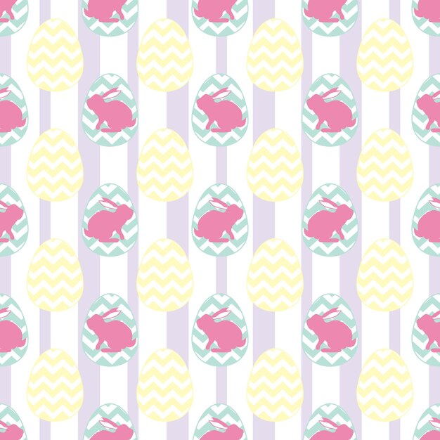 diseño de fondo de arte vectorial de conejo sin costuras para tela