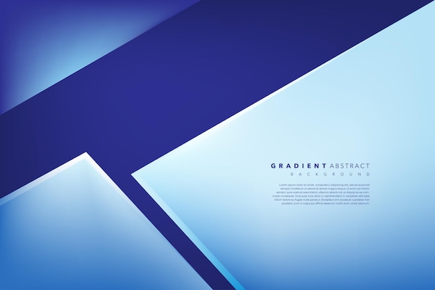 Diseño de fondo azul abstracto y moderno en 3D