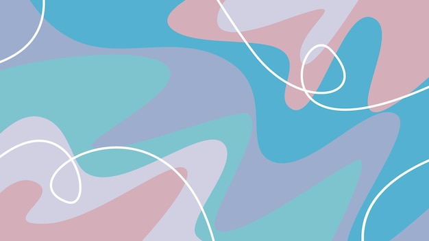 diseño de fondo azul de color pastel de forma abstracta vectorial