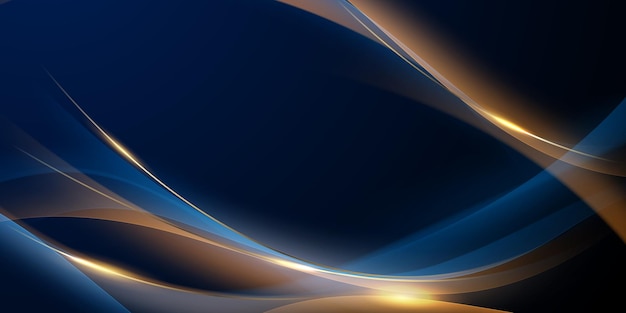 diseño de fondo azul con elementos de efecto de lujo Ilustración vectorial