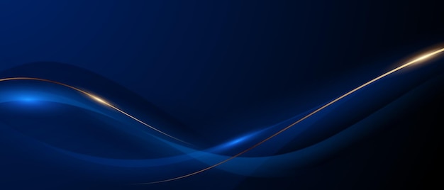 diseño de fondo azul con elementos de efecto de lujo Ilustración vectorial