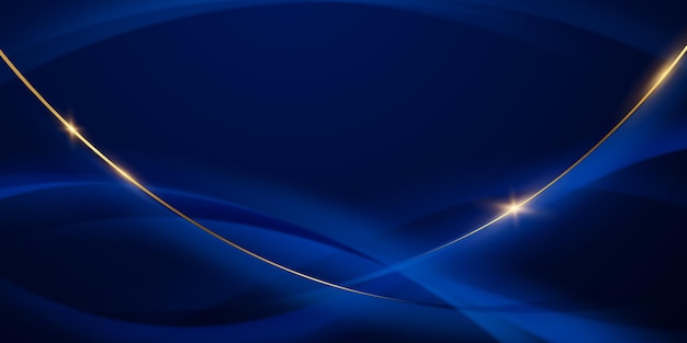 diseño de fondo azul con elementos de efecto de lujo Ilustración vectorial