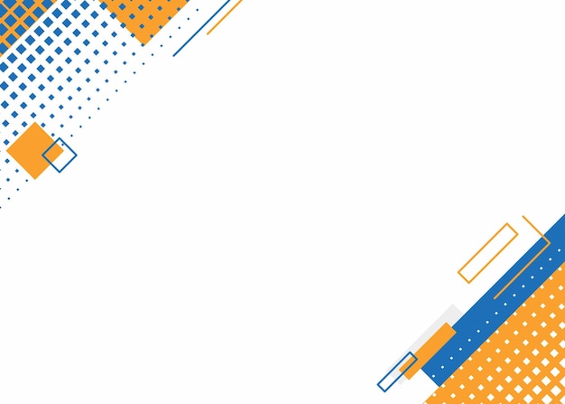 Diseño de fondo azul y naranja