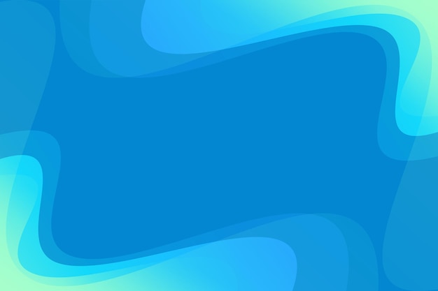 Diseño de fondo azul ondulado de curva suave