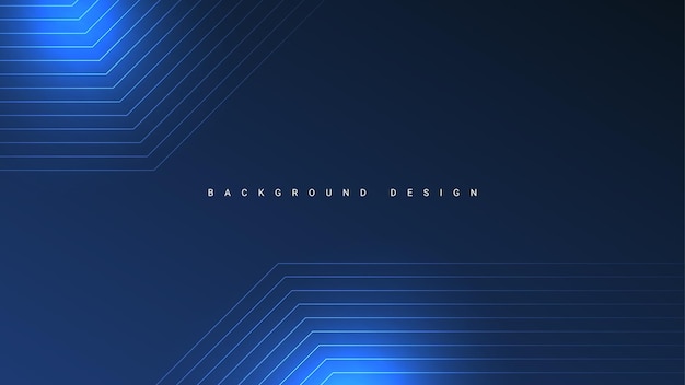 diseño de fondo azul oscuro con líneas azules brillantes