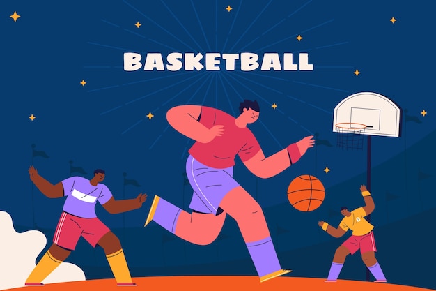 Diseño de fondo de baloncesto