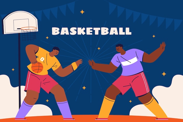 Diseño de fondo de baloncesto