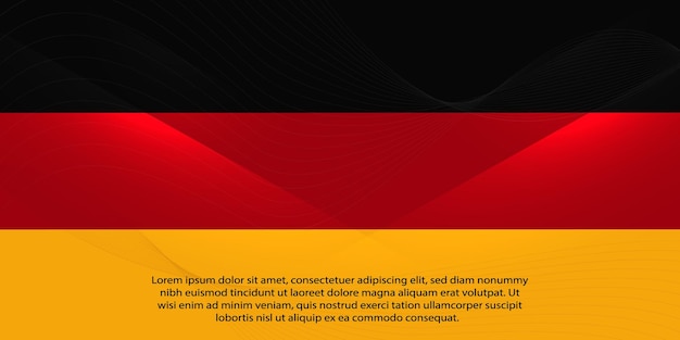 Diseño de fondo de bandera de Alemania