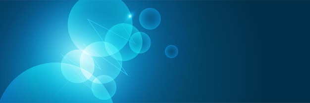 Diseño de fondo de banner azul moderno abstracto con iconos y símbolos de salud. Diseño de plantillas con concepto e idea para tecnología sanitaria, medicina de innovación, salud, ciencia e investigación.