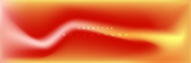 Diseño de fondo de banner degradado naranja abstracto moderno