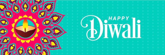 Diseño de fondo de banner de festival de diwali