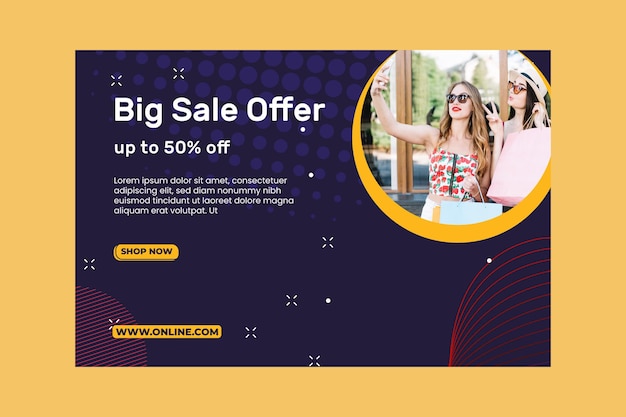 Diseño de fondo de banner de gran venta