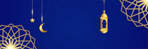 Diseño de fondo de banner islámico para Ramadán Kareem