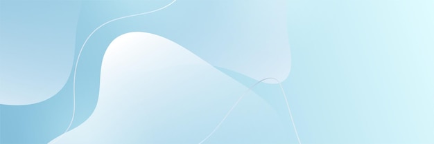 Diseño de fondo de banner moderno abstracto blanco azul claro Ilustración de plantilla de patrón gráfico vectorial