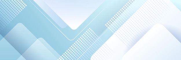 Diseño de fondo de banner moderno abstracto blanco azul claro ilustración de plantilla de patrón gráfico vectorial