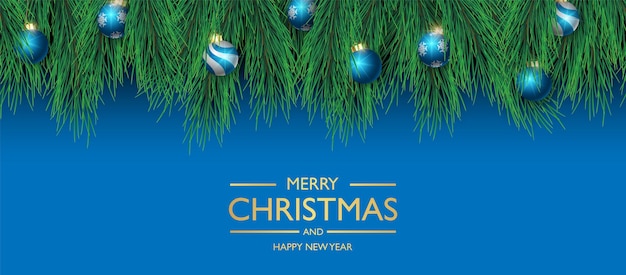 Diseño de fondo de banner de Navidad sobre fondo azul Patrón sin fisuras de fondo de cubierta de Navidad