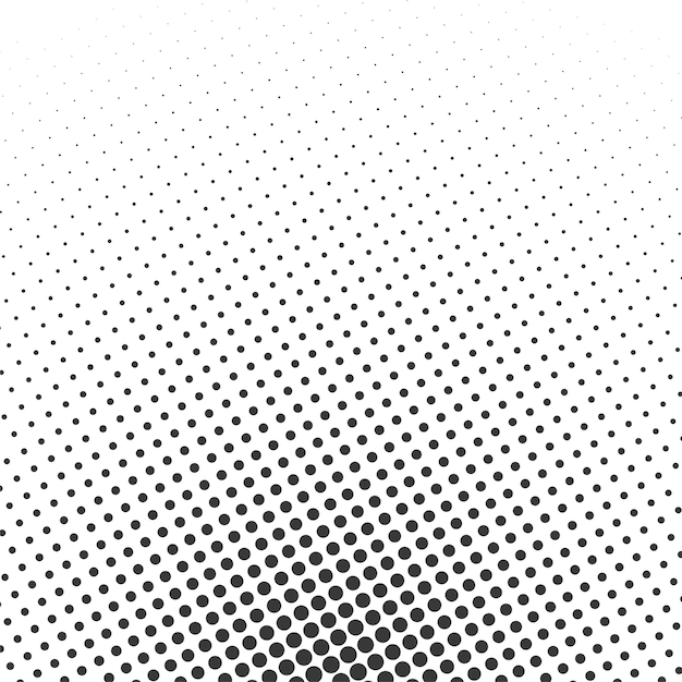 Diseño de fondo blanco y negro de medio tono abstracto
