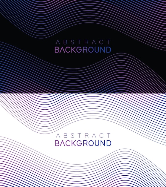 Diseño de fondo blanco negro premium con rayas abstractas que alinean temas futuros