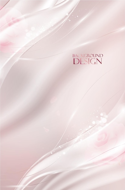 Diseño de fondo de boda de lujo vectorial