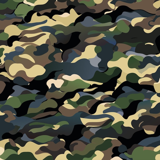 Diseño de fondo de camuflaje vectorial para proyectos gráficos