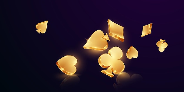 Diseño de fondo de casino 3D Oro Lujoso Vector Ilustración Vip