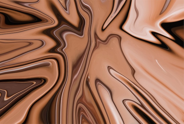 Vector diseño de fondo de chocolate derretido con patrón de onda