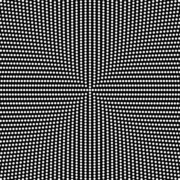 Diseño de fondo de círculo abstracto semitono blanco y negro