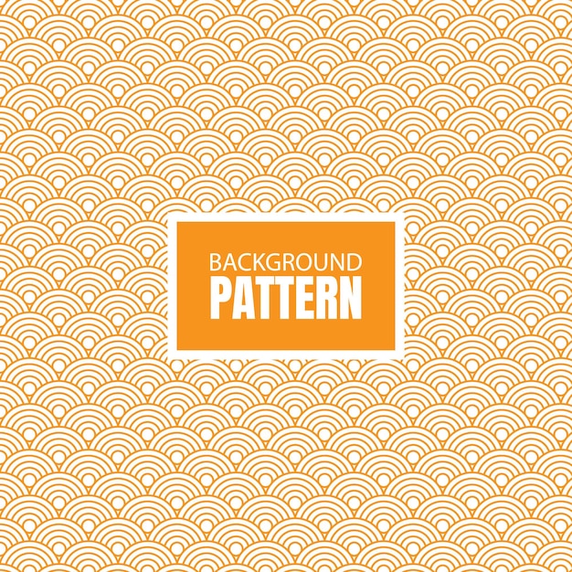 Diseño de fondo de círculo sin costura de color naranja
