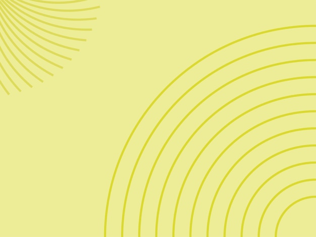 Diseño de fondo de color claro con líneas circulares de esquina ilustración vectorial