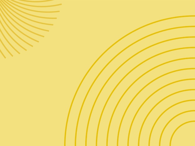 Diseño de fondo de color claro con líneas circulares de esquina ilustración vectorial