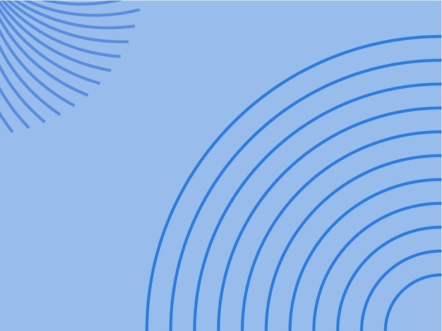 Diseño de fondo de color claro con líneas circulares de esquina ilustración vectorial