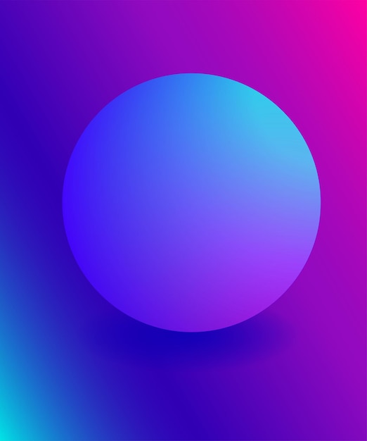 Diseño de fondo de color de gradiente Composición de formas de gradiente fluido Página de aterrizaje de diseño futurista
