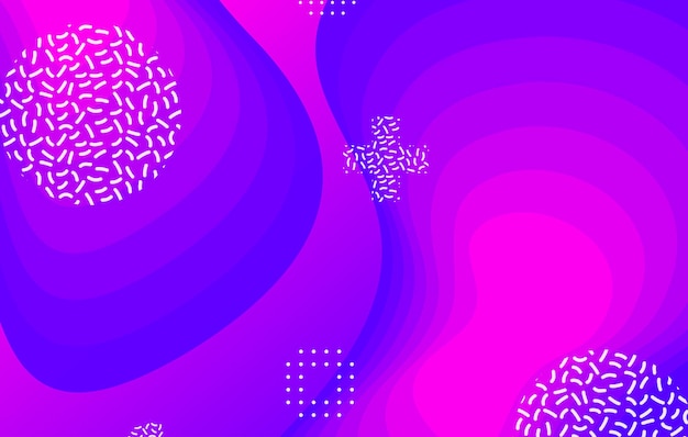 Diseño de fondo de color líquido abstracto Elementos azules y rosados con gradiente fluido