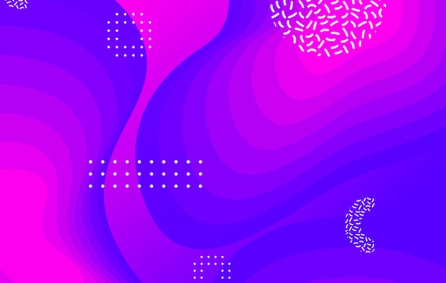 Diseño de fondo de color líquido abstracto Elementos azules y rosados con gradiente fluido