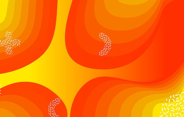 Diseño de fondo de color líquido abstracto Elementos naranja y amarillo con gradiente fluido
