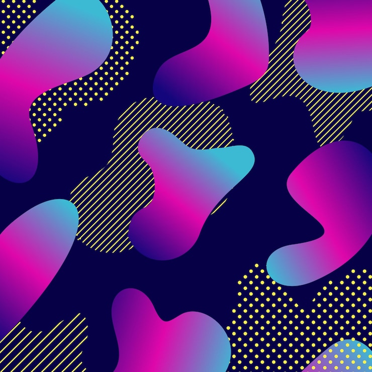 Vector diseño de fondo de color líquido con composición de formas modernas fondo de diseño futurista para marco de cartel de banner