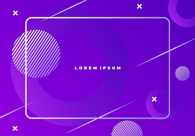 Diseño de fondo de color líquido Elementos morados con gradiente fluido Composición de formas dinámicas